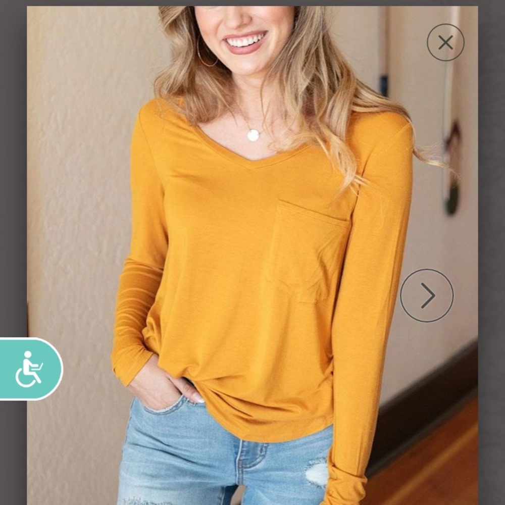 Long sleeved perfect pocket tee